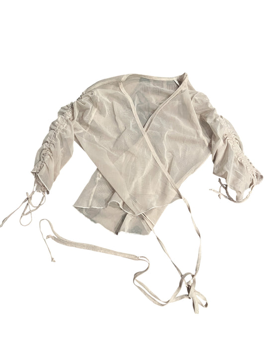 Italian Sheer Wrap Top #12706