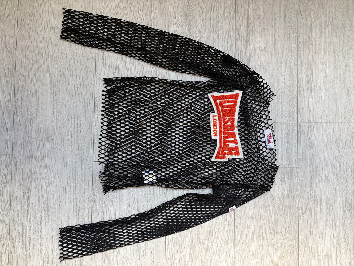 Vintage Lonsdale London Logo Mesh Top #13208