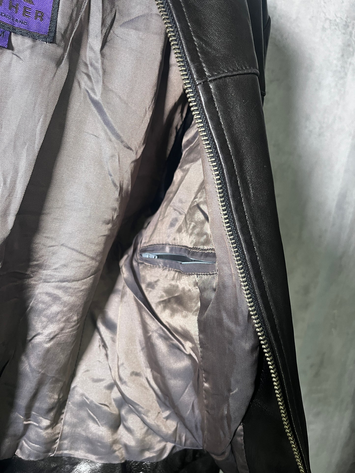 Metallic Leather Jacket #10535