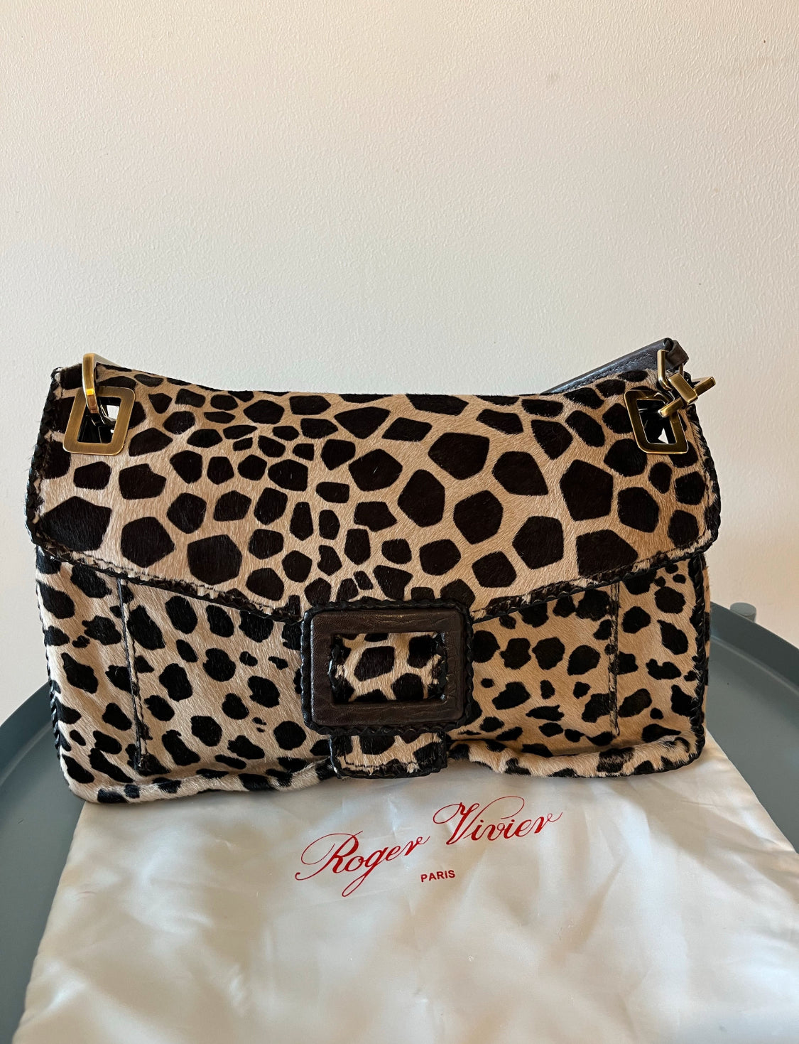 Roger Vivier Pony- Style Calfskin Handbag #9600