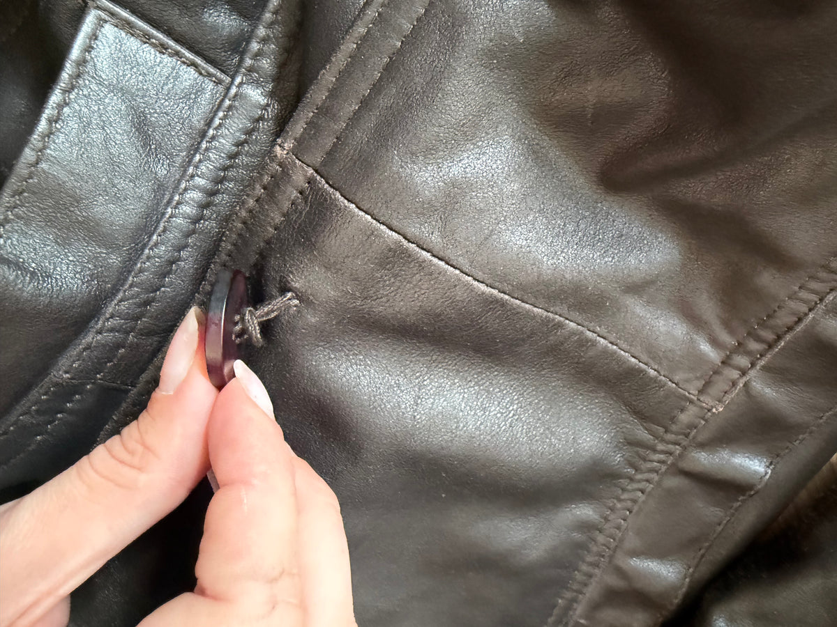 Vintage Lapo Gallery Leather Jacket #11187
