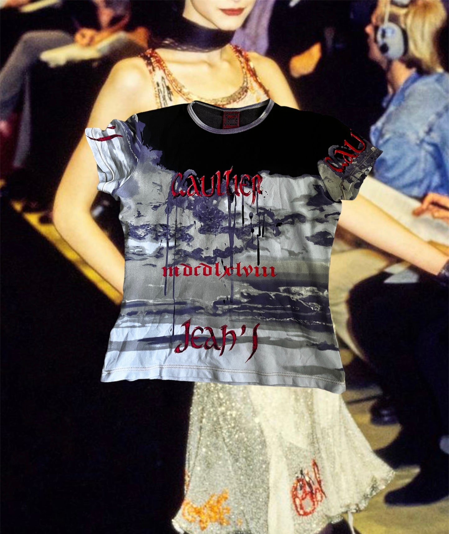 Jean Paul Gaultier 1997 Asian Letter T-Shirt #1865