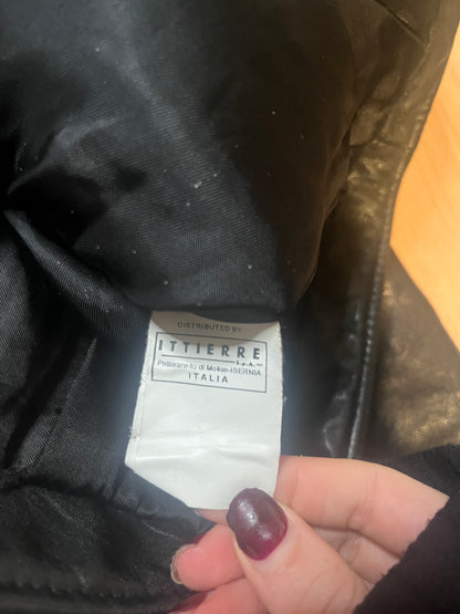 GF Ferré Cropped Leather Jacket #11834