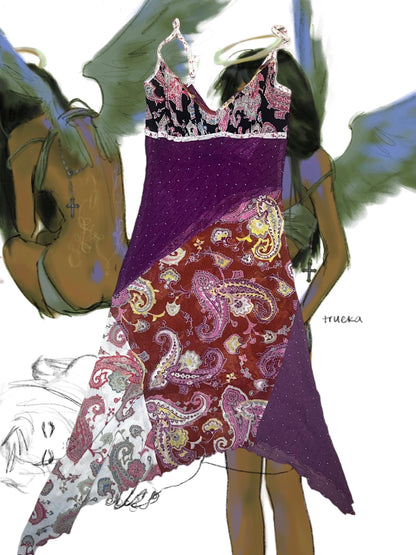 Dreamy Silk Dress S #2031