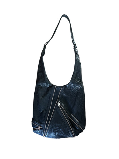 Marc Jacobs Black Zipper Shoulder Bag #9242