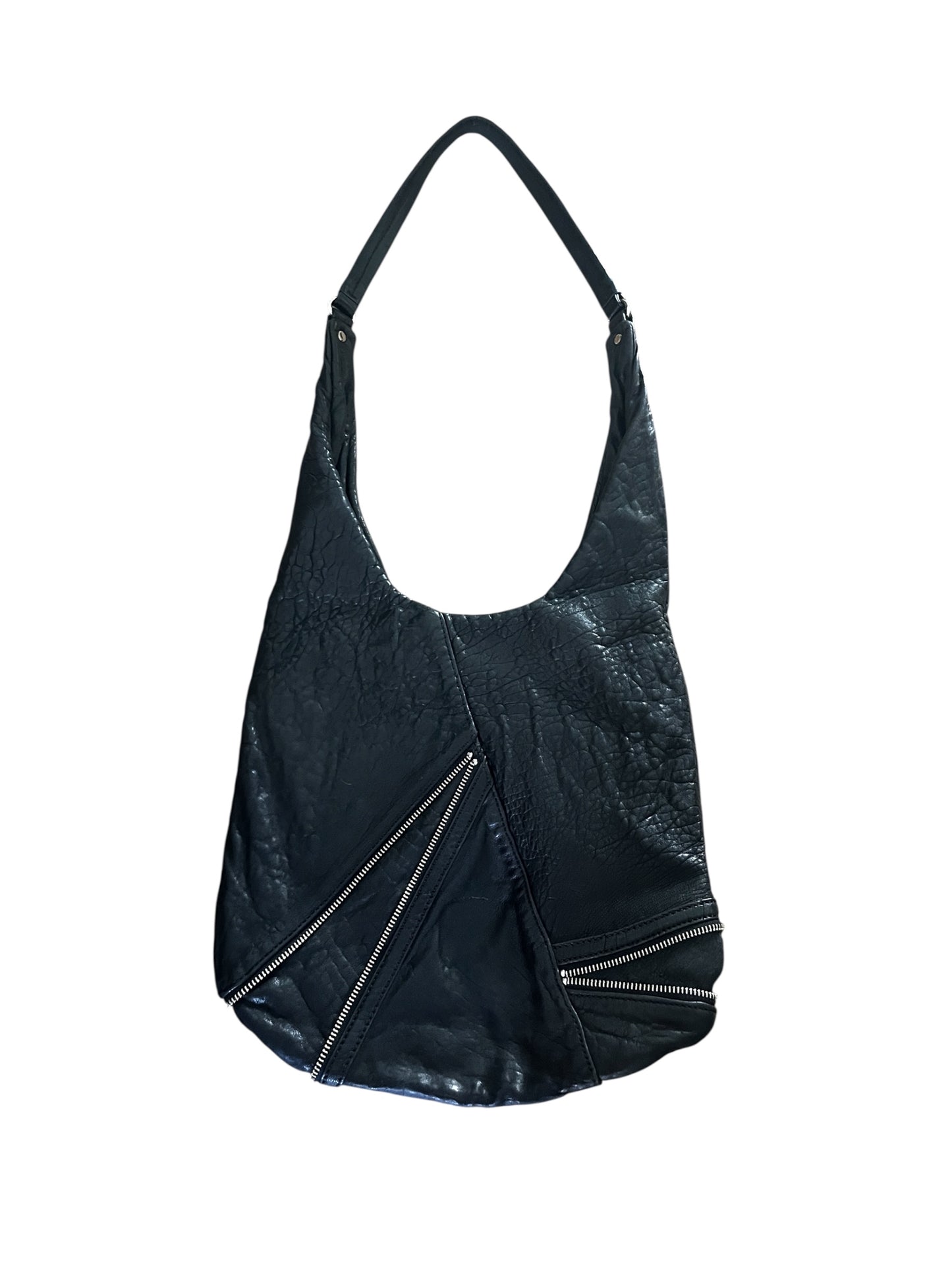 Marc Jacobs Black Zipper Shoulder Bag #9242