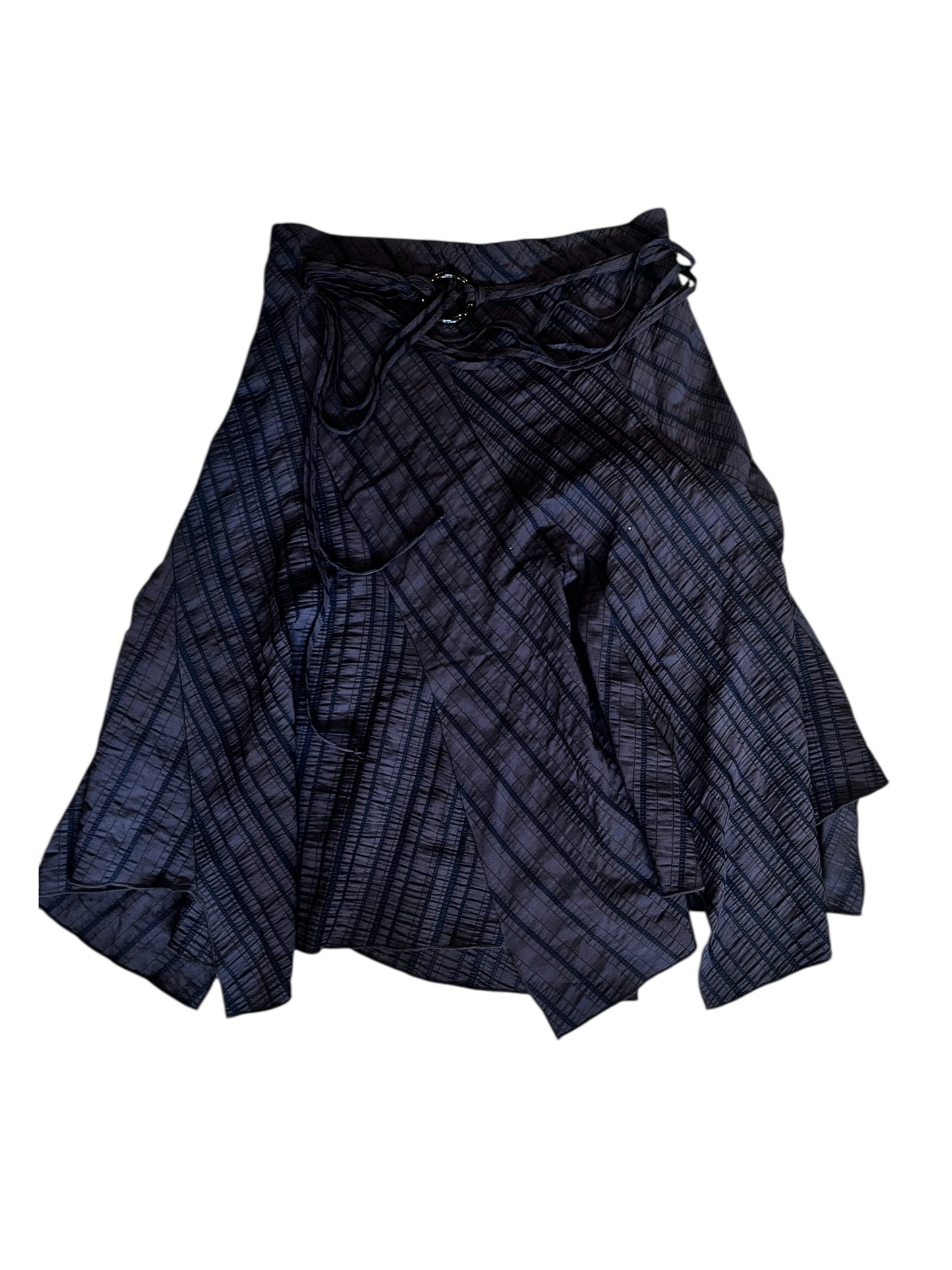 Belted Cotton Skirt #8517