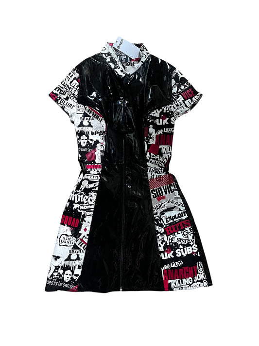 Phaze UK archive – rare PVC punk dress (deadstock) #10016