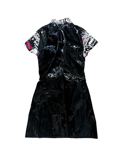 Phaze UK archive – rare PVC punk dress (deadstock) #10016