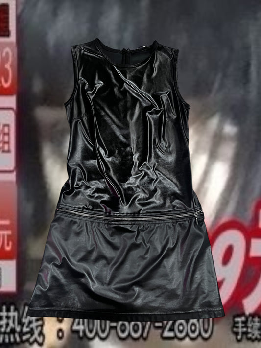 Plein Sud Latex Zip Dress #8987