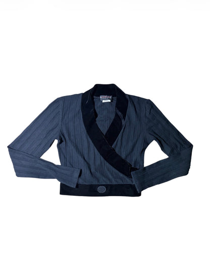 Morgan de Toi Cropped Wrap Cardigan #13780