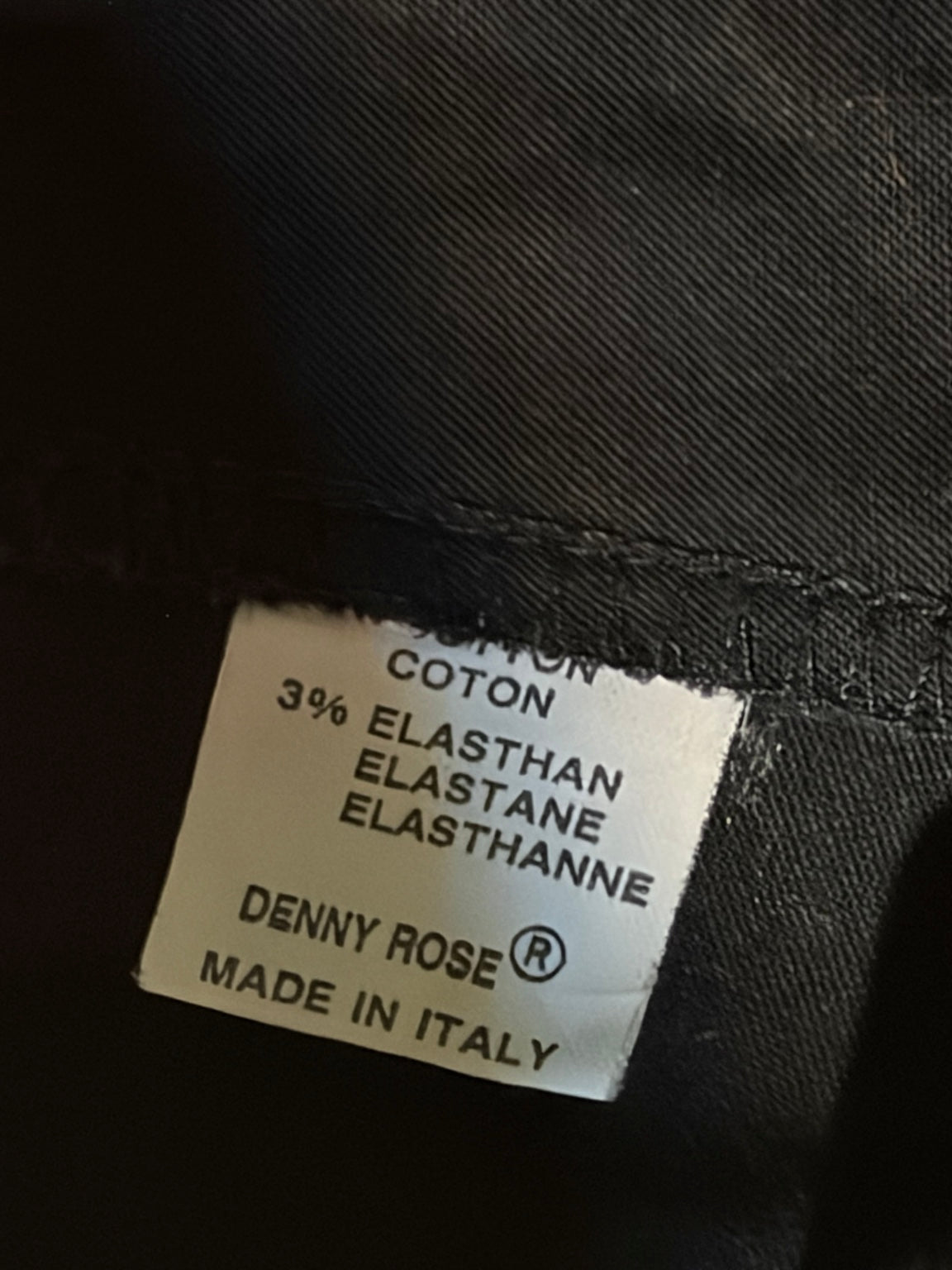 Denny Rose Black Utility Trousers #13779