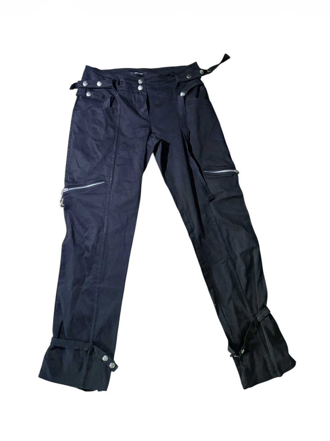 Denny Rose Black Utility Trousers #13779