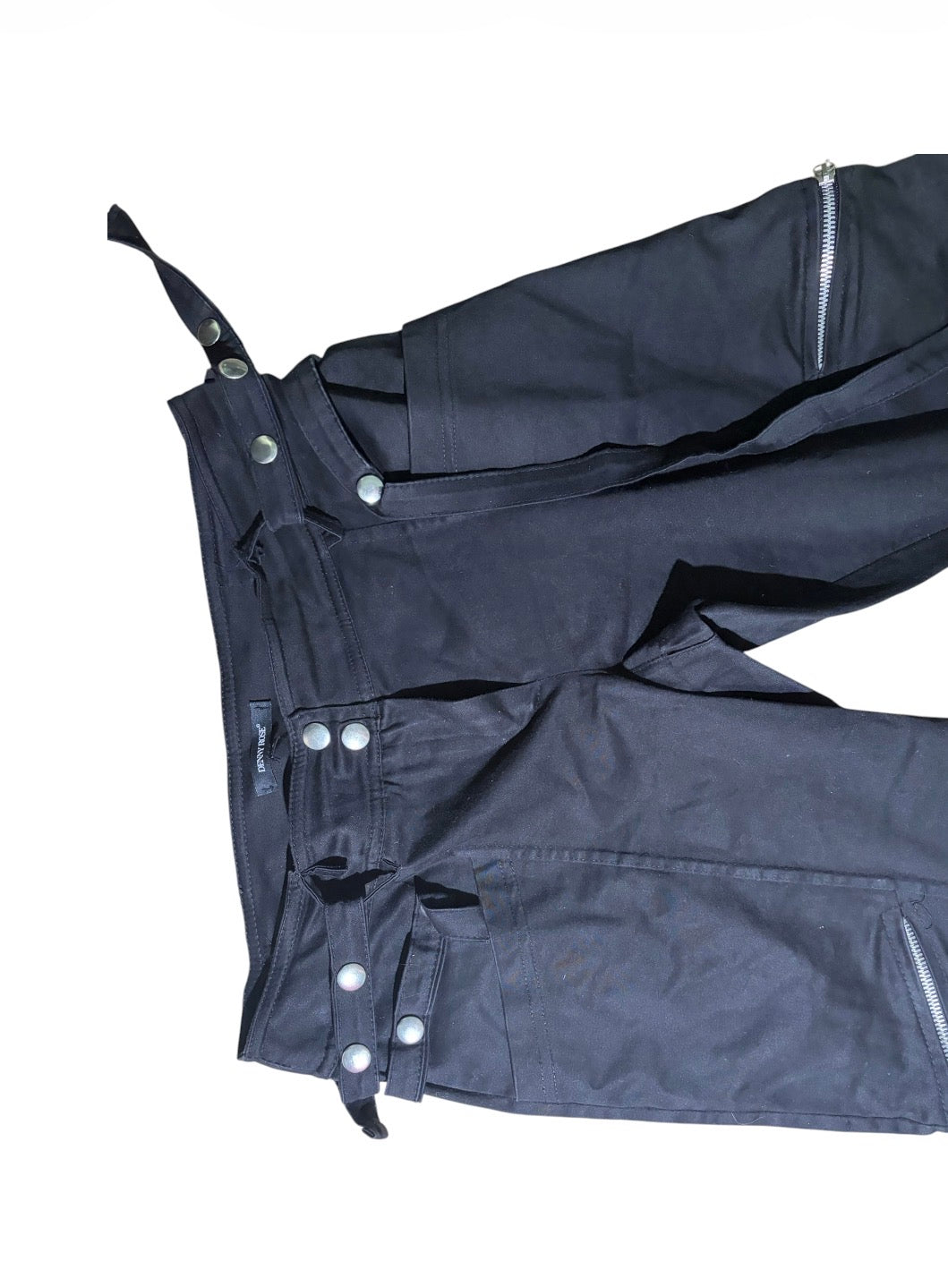 Denny Rose Black Utility Trousers #13779