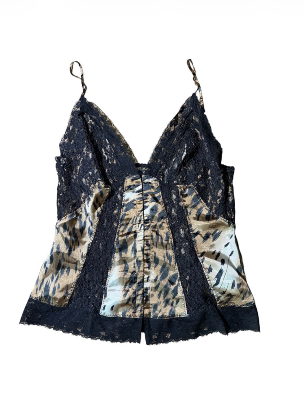 Specchio Animal Print Lace Camisole