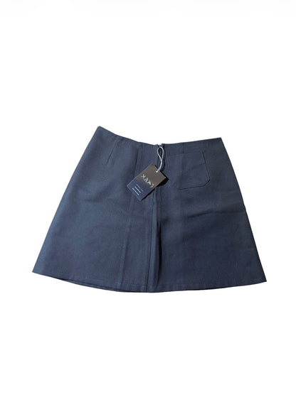 Charcoal A-line mini skirt #13660