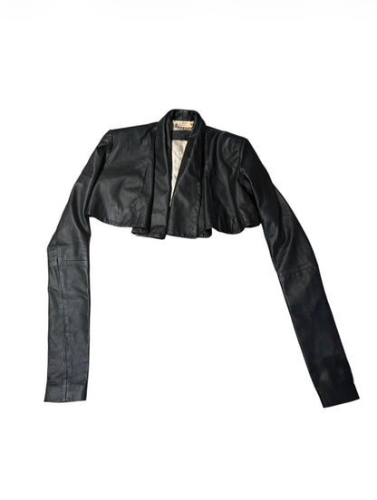 Elisabetta Franchi black cropped bolero jacket