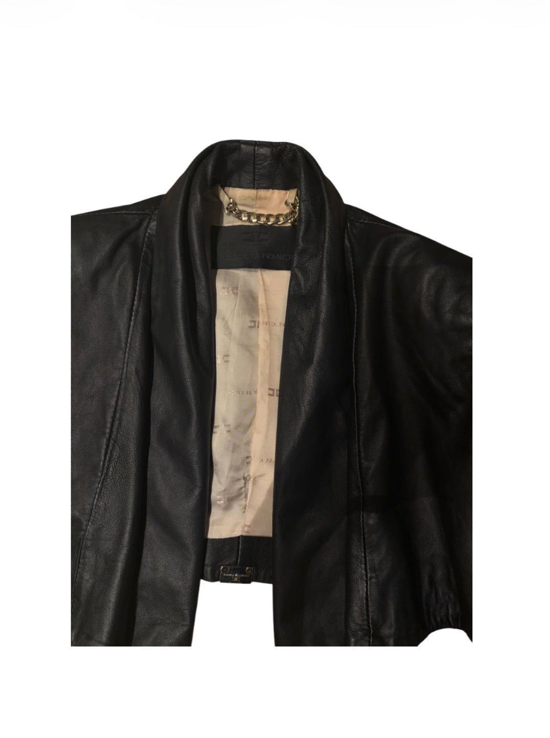 Elisabetta Franchi black cropped bolero jacket