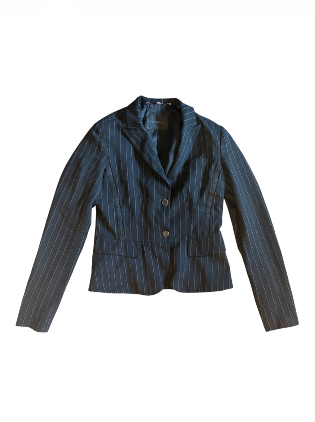 John Richmond dark pinstripe tailored blazer