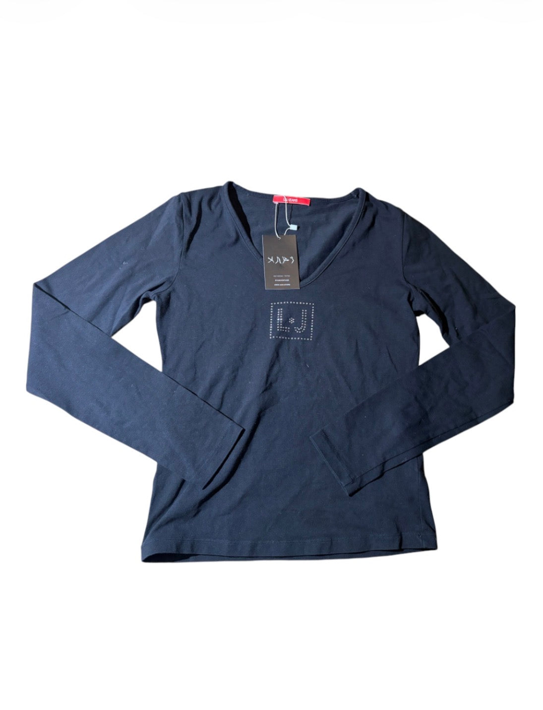 Liu Jo Jeans rhinestone V-neck top #13730