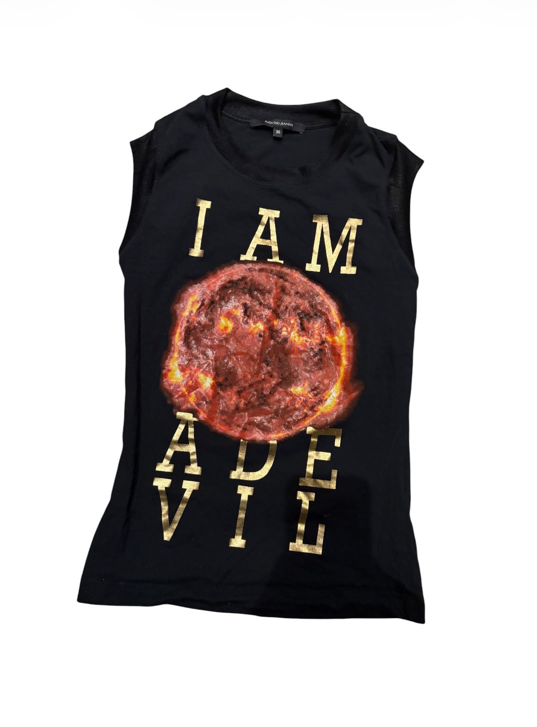 Plein Sud “I Am a Devil” sun print top