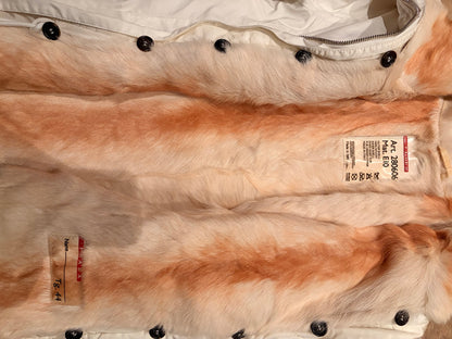 Prada jacket detachable goat fur lining and label