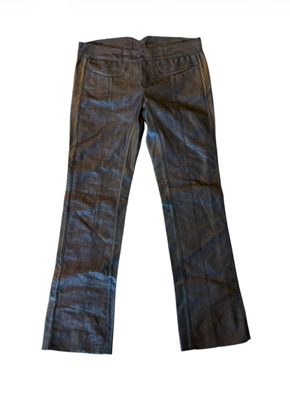 Roberto Cavalli AW07/08 metallic flared trousers view 1