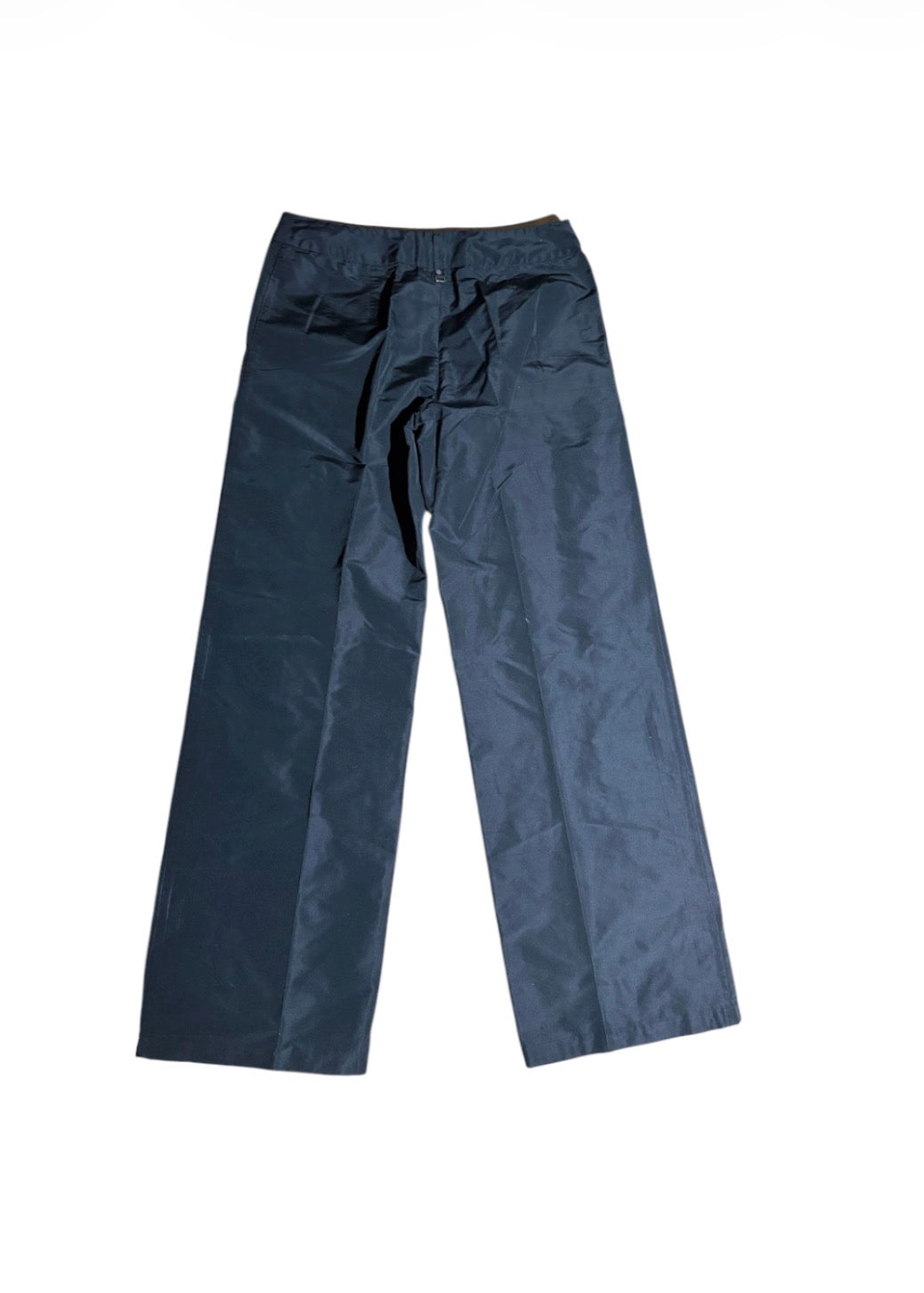 ’S Max Mara navy wide-leg trousers, front