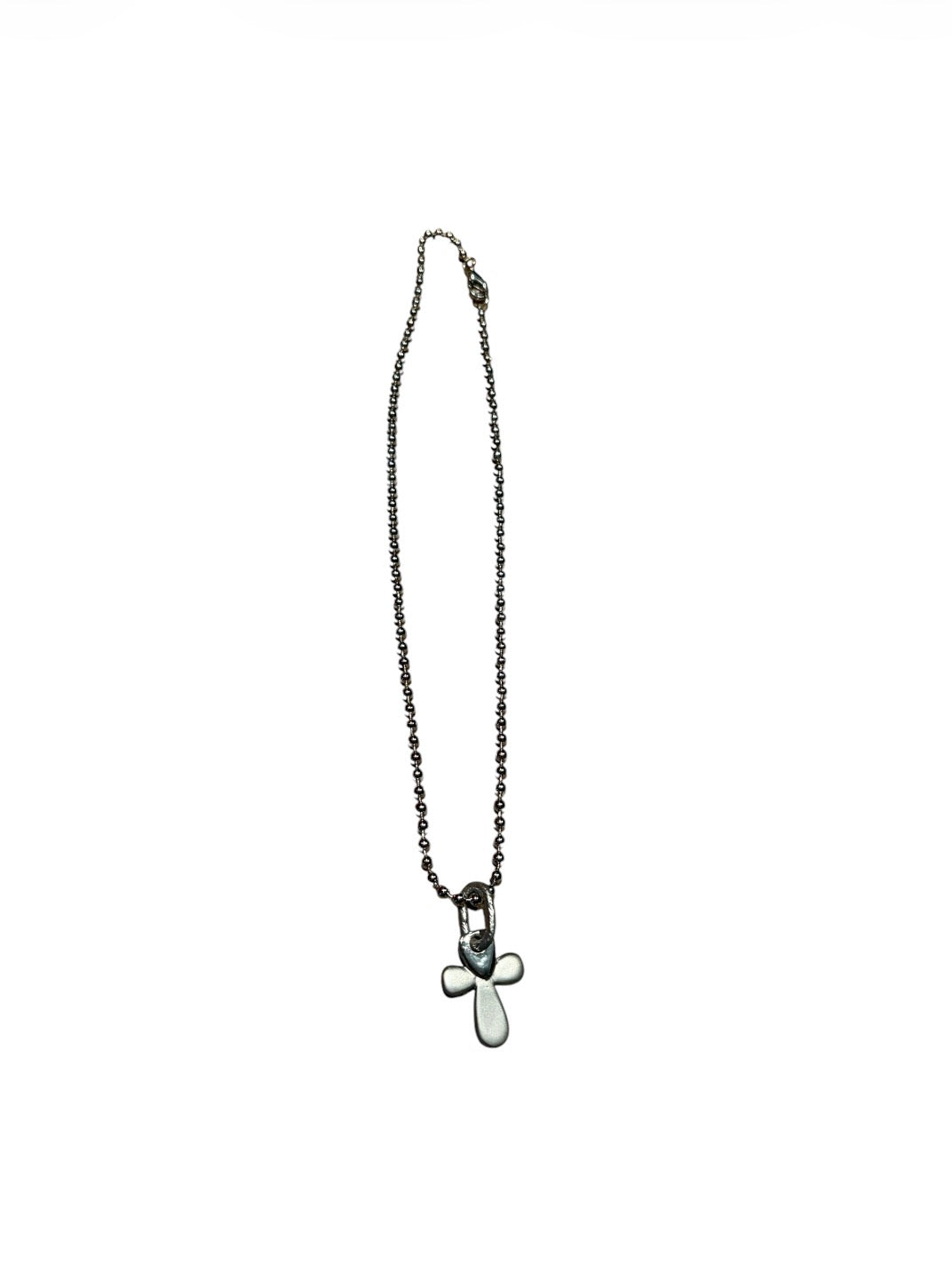 Silver Cross Necklace #13792