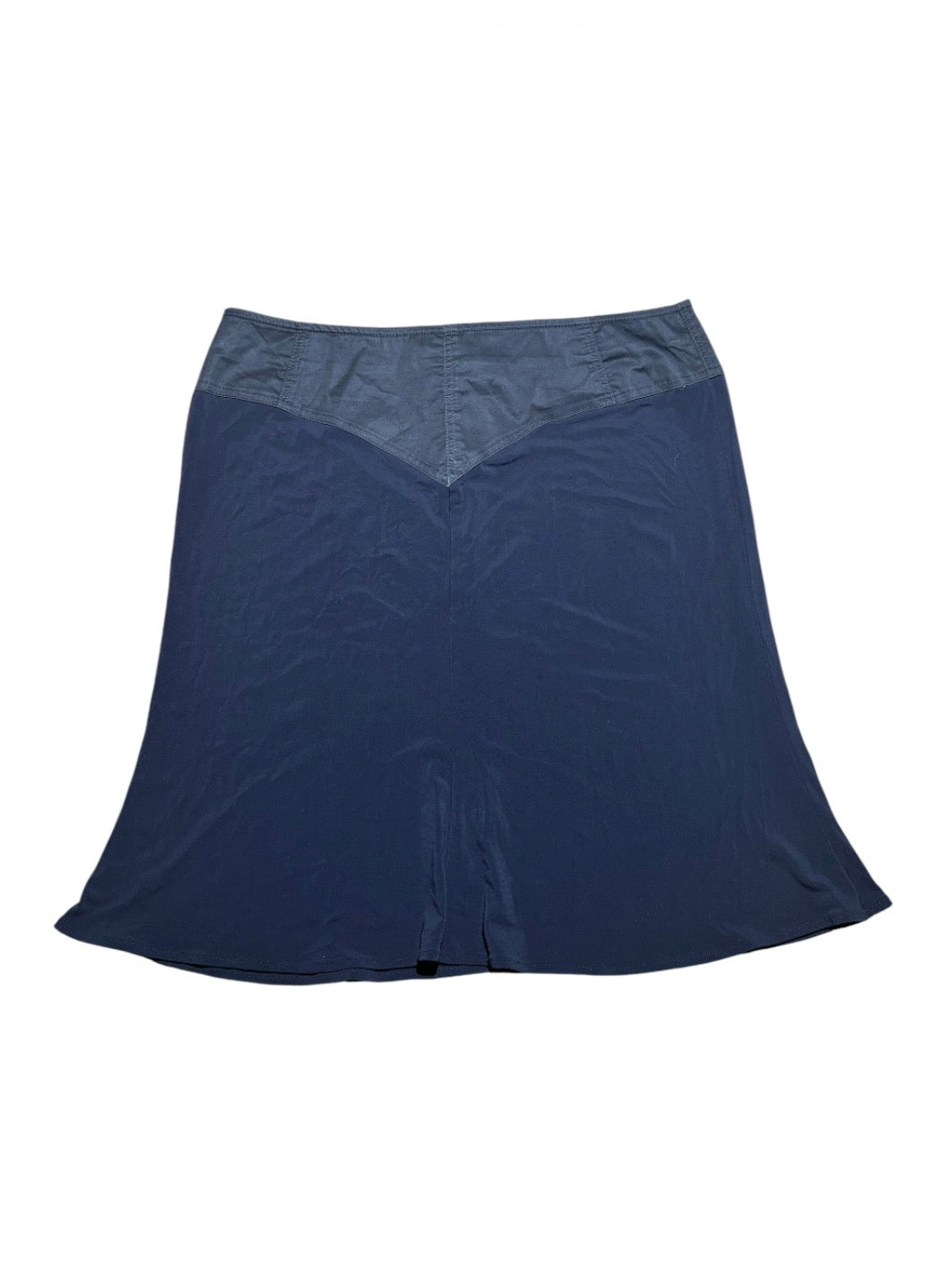 Versace Jeans Couture navy skirt with V-shaped waist panel
