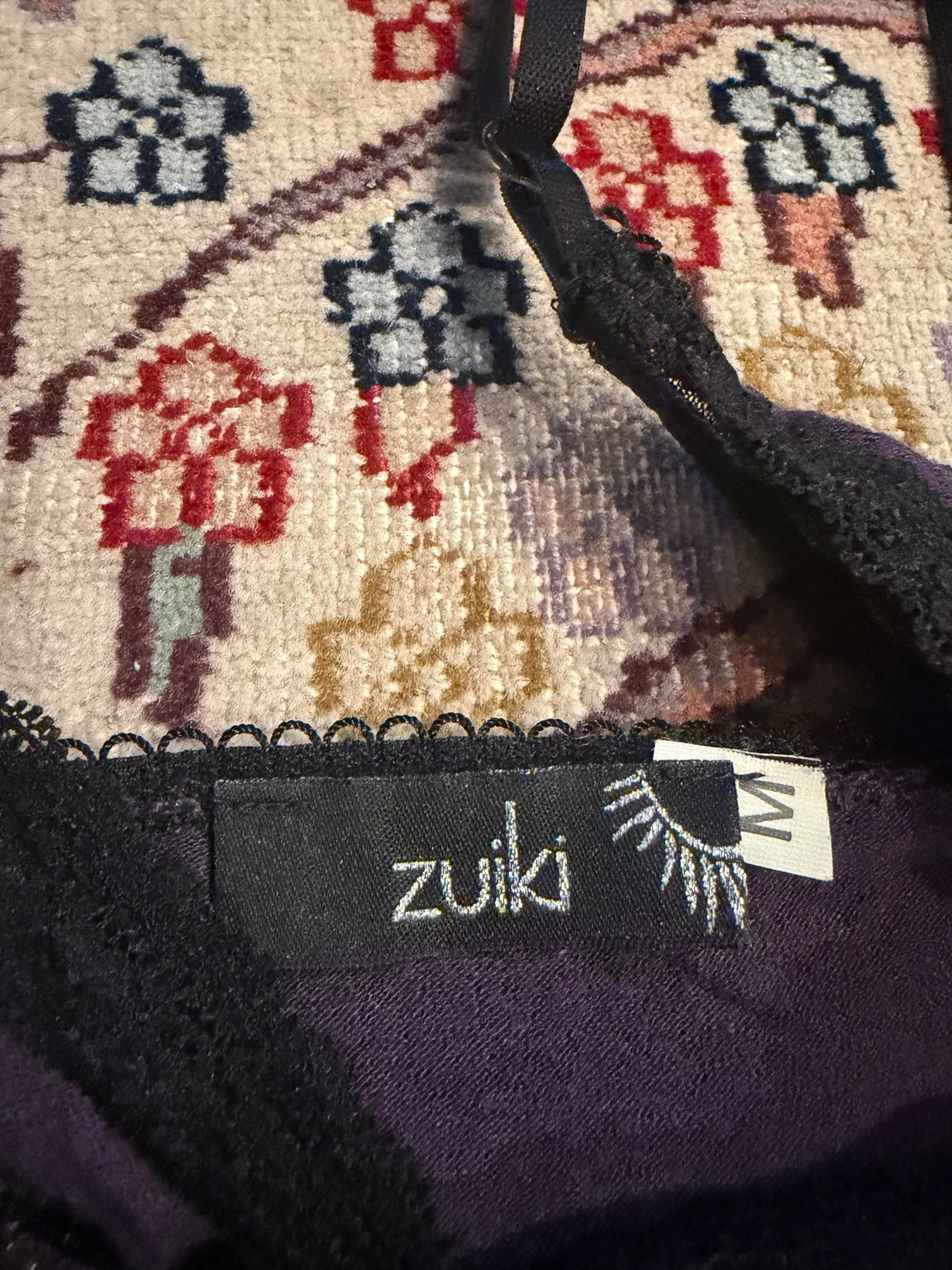Zuki purple lace camisole